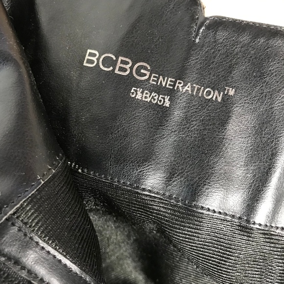 BCBG Generation Black Moto Boots 5.5 - Picture 5 of 8